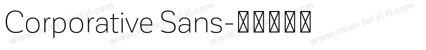 Corporative Sans字体转换
